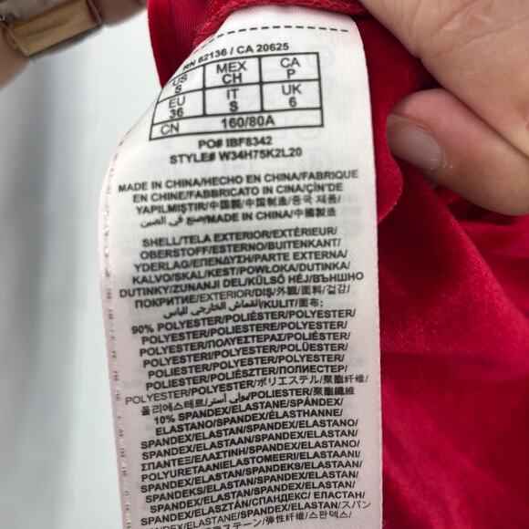 Guess Velvet Bustier Top Sz S Red Holiday Peplum Holiday Y2K Glam Corset Party - Picture 10 of 11